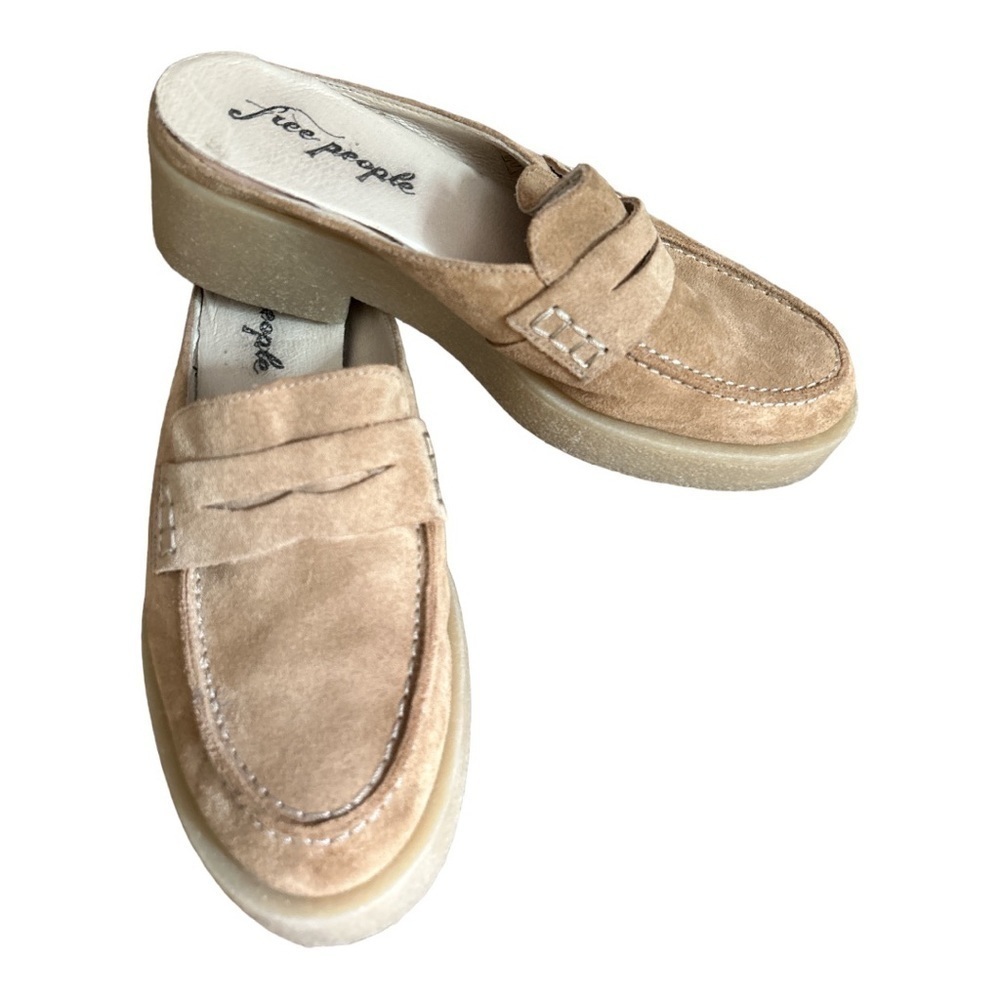 Free People Leighton Suede Leather Loafers Size 36
